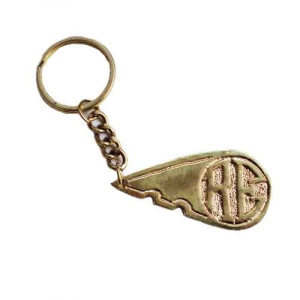 Brass Key Chain RE Symbol For Motorcycles