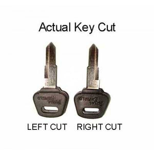 Brass Gun Design Key Block Right Cut For Motorcycle