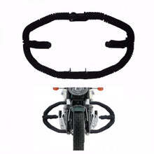 Load image into Gallery viewer, Black Powder Coated With Rope Butterfly Design Crash Bar Leg Guard For Royal Enfield Motorcycle