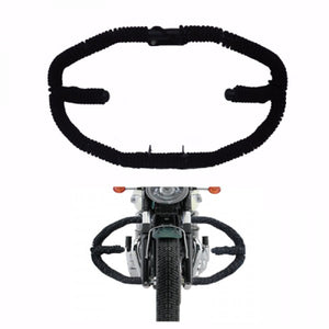 Black Powder Coated With Rope Butterfly Design Crash Bar Leg Guard For Royal Enfield Motorcycle