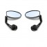 Load image into Gallery viewer, Handle Bar End Mirror Set Oval Shaped For Royal Enfield GT Continental Motorcycle
