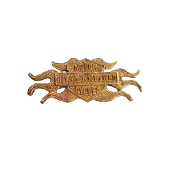 Brass Logo Plate For Royal Enfield Motorcycle