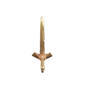 Brass Front Mudguard Lion Sword Symbol Decal For Motorcycles