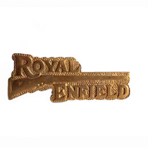 Brass Royal Enfield Motorcycle With Gun Logo For Royal Enfield Motorcycle