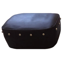 Load image into Gallery viewer, Leatherette Seat Cover Black Plain With Button For Royal Enfield Classic Modal