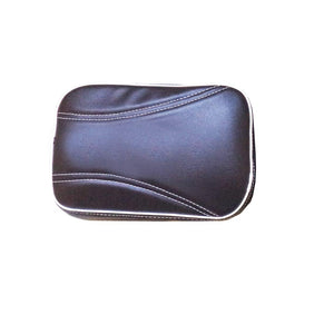 Leatherette Seat Cover Black With Foam Side Stitch Design For Royal Enfield Classic Modal