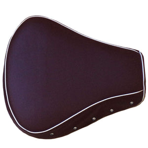 Leatherette Seat Cover Black With Foam Button & Piping For Royal Enfield Classic Modal