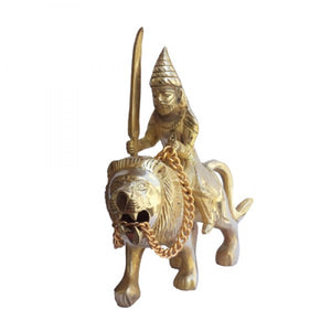 Brass Front Mudguard Shivaji On Lion Decal For Royal Enfield Motorcycle