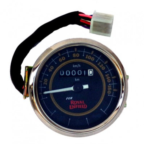 Black Speedometer For Royal Enfield Motorcycle Classic Modal