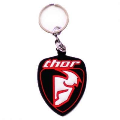 Rubber Thor Key Chain Black White Red For Motorcycles