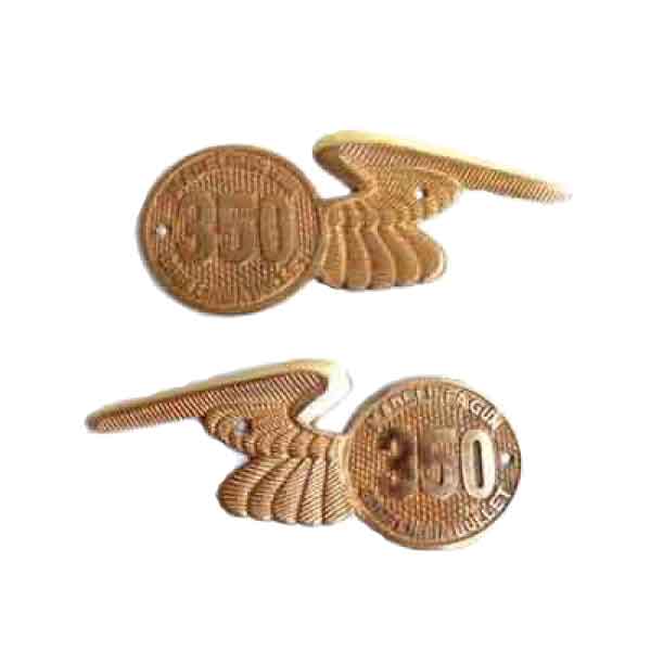 Brass Tool Box Motif 350 Wing Design For Royal Enfield Motorcycle